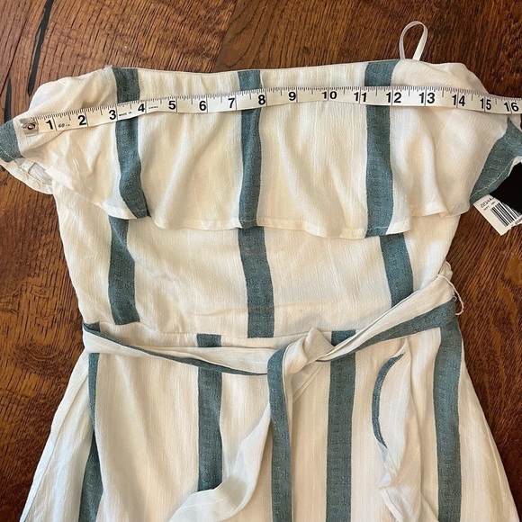 City Triangles Strapless Dress Womens XS Mini Cottagecore Y2K A-Line Stripe NWT - Picture 5 of 15